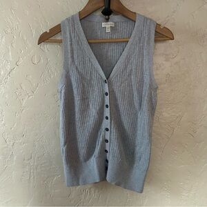Garnet Hill Helena Linen & Cotton Tank Sweater Vest